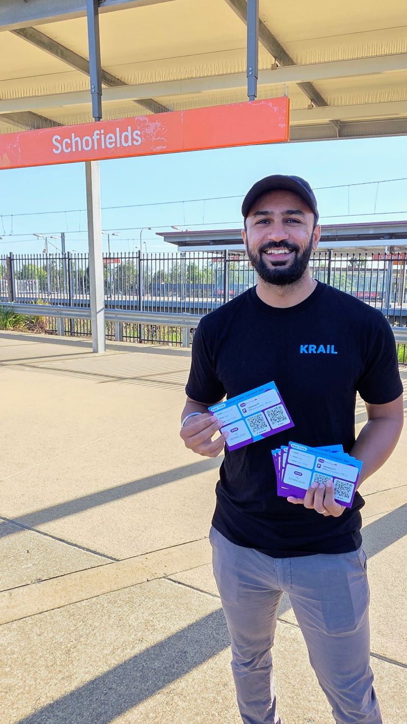 Karan · founder of KRAIL · a Sydney commuter